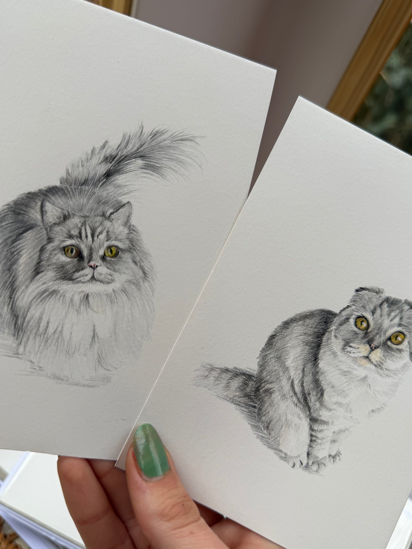 A fine art physical print copy of your mini pet portrait