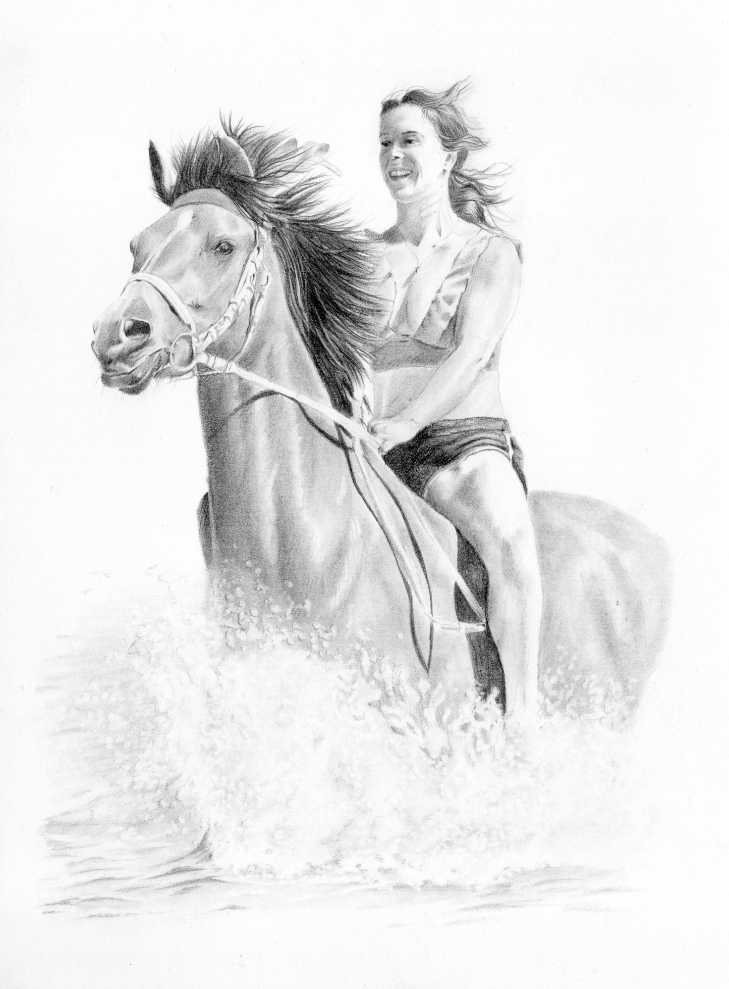Custom Graphite Pet Portrait | Hand-Drawn Pencil Drawing